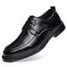 2025 New Leather For Summer Breathable Business Dress British Style Casual Soft Bottom Black Men's Shoes_vogvips.com