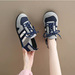 Women's Mesh Breathable 2026 New Summer Retro Flat German Training Shoes Soft-soled Casual Sneakers_vogvips.com