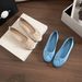 Round Head French Satin Single Shoes Women's Flat-soled Shallow Mouth Bow Soft-soled Ballet Shoes_vogvips.com