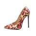 M-437 Spring/Summer/Autumn Pointed Toe Stiletto High Heels Patent Leather Single Foreign Trade Plus Size Women's Shoes_vogvips.com