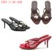Women's Shoes Versatile Spring New Arrival Women's Shoes Black Metallic Details Round Toe Stiletto Sandals Elegant Slippers_vogvips.com