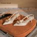 Qianluihui Exquisite Rhinestone Women's Summer Peep-Toe Backless Sandals Thin Pointed Toe National Style Cheongsam High_vogvips.com