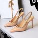 Women's Elegant Pointed Toe Stiletto Heel Dress Pumps With Studs And Ankle Strap For Parties Weddings & Evening Events Single Strap Single Shoes_vogvips.com
