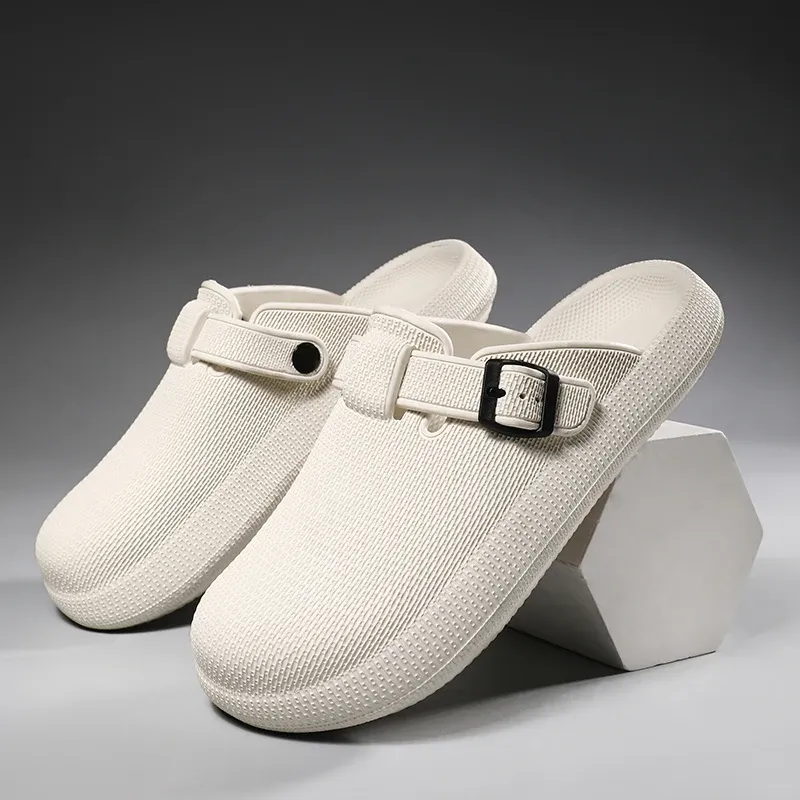 Waterproof Oil Proof Chef Lightweight Eva Men Slippers Breathable Couple Casual Outdoor Garden Clogs Beach Shoes_vogvips.com