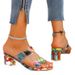 Candy Color High Slippers Summer New Thick Heel Rhinestone Colorful Sequin Women's Sandals Cool Comfortable_vogvips.com