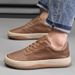 Low-Top Men's Shoes Summer Simple Fashion Breathable Casual Shoes Men's Genuine Leather Retro Versatile Casual Leather S_vogvips.com