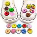 20 Set Cartoon Donut Series Shoes Flower Shoe Buckle Soft Glue Cute Garden Shoe Accessories Accessories_vogvips.com