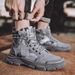 European Warm Series Camouflage Canvas Martin High Top Autumn Workwear Yellow Men Cotton Shoes Large Size Four Seasons Warm Snow Boots_vogvips.com