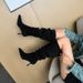 Large Walled Pile Pointed Long Women's Plus Size, Thin Boots, High Heels, Thick Legs, Over The Knee_vogvips.com