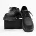 ShoeVault Design Square Toe 2025 New Men's Leather Casual Business British Style Height-Increasing Derby Shoes Irregular Stitching_vogvips.com