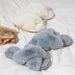 Princess Style Autumn And Winter New Items, Internet Famous High-end Plush Slippers, Women's Home Thickened Western-style Cross Cotton Slippers_vogvips.com