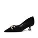 cameido Women's Spring - Style Fashion Low - Cut Single - Sole Shoes. Crafted From Skin - Friendly Cashmere Leather, These Shoes Feature Pearls,_vogvips.com