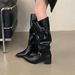 Women's Pointed Toe High Heel Over The Knee Boots With Side Zipper - Stylish Winter Long Boots For Women_vogvips.com