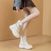 7CM High Appearance-level Platform Marten Boots For Women,2025 Newstyle Mid-calf Fashionable Slim Boots, Suitable For Petite Individuals To Slim Down._vogvips.com