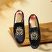 Suitable For All Seasons Summer New Men's Plus Size Casual Shoes Trendy Brand Loafers Fashion Trend Embroidered Slip-Ons_vogvips.com