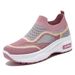 Mom's 2025 Summer Thick Soled Casual Style Women's Height Increasing Mesh Breathable Shoes Children_vogvips.com