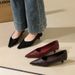 2399 Retro-style Professional Work And Commuting Stiletto Shoes, Comfortable For Long Standing, Slip-on Casual Versatile_vogvips.com