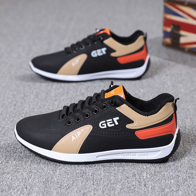 Men's Shoes Spring Men's Slip On Shoes, Leather Breathable, Forrest Gump Sports Shoes, Running Men's Casual White Shoes, Thick Soles_vogvips.com