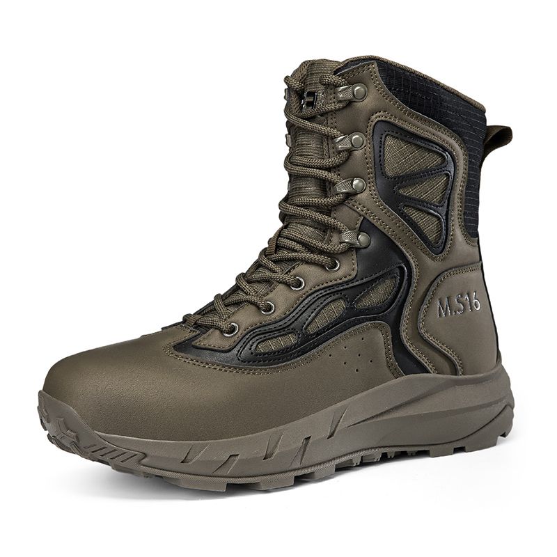 Men Boots Desert Tactical Boots High Top Outdoor Hiking Shoes Ankle Work Safty Sneakers Climbing Shoes_vogvips.com