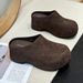 European Version Thick-Soled Closed-Toe For Women 2025 Spring Summer Autumn New Style Height-Increasing Outdoor Wear_vogvips.com