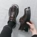 New Model Derby Shoes - Men's Leather Shoes, Iron Heel, Thick Sole, Tall Toe, Stylish And Cool, High-end Casual And Fashionable Men's Shoes._vogvips.com