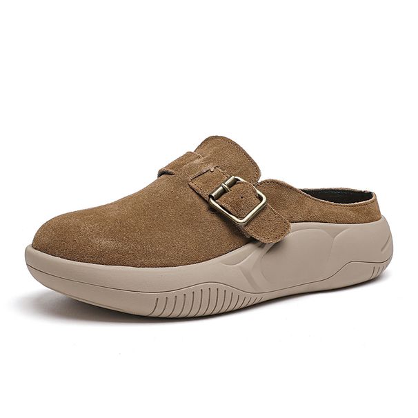 2026 Baotou Half-soled Women's Shoes, Thick Sole, One-piece Slip-on, Retro Style, Lazy Person's Bocken Shoes, Suitable For Summer Outerwear._vogvips.com