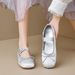 Round Head Single Shoes Women's Flat Bow Word With Cute Fairy Style Ballet Shoes Soft Sole_vogvips.com