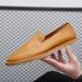 Genuine Leathe Mens Loafes Handmade Casual Comfotable Slip-On Flats Anti-Slip Diving Shoes Male Leisue Walk_vogvips.com