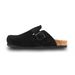 Kidmi Womens Suede Clogs Mens Leather Mules Cork Footbed Sandals With Arch Support Summer Beach Vacation Pool Slippers_vogvips.com