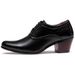 2021 Fashion Trend Casual Korean Style Trendy Personality Pointed Toe Wedding Leather Men's Height Increasing Business_vogvips.com