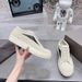 In-Stock Genuine Leather Thick-Soled Low-Top Couple's Black And White Lace-Up Triangle Logo Dark Style High Street_vogvips.com