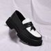 New Cross-border Casual Fashion Low-top Thick-soled Height-increasing Leather Shoes, Korean Style, Color-blocking,_vogvips.com