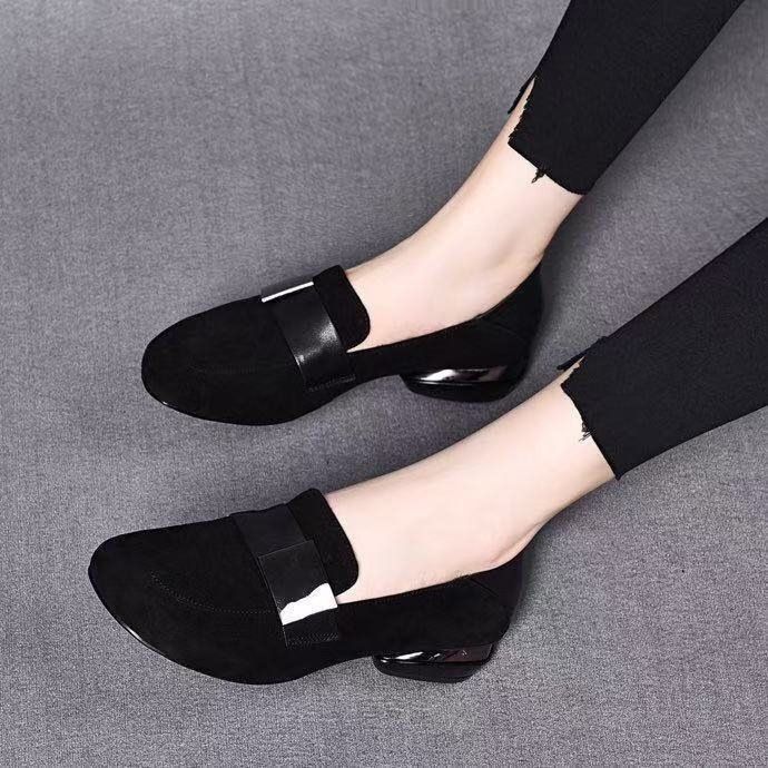 Soft Leather 2026 New Spring Frosted Fashion Women's Shoes Flat Loafers Low-heel Soft-soled Moccasins_vogvips.com