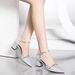 2026 New Versatile Soft Leather Pointed Toe Sandals Women, Fashionable High Heels For Spring And Summer, Chunky Heel_vogvips.com