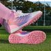 World Cup2026 New Model Children's Rotating Buckle Soccer Boys Girls, TF Studs, Training Competition Sports Shoes For Primary And_vogvips.com