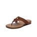 Women's Genuine Leather Flip Flops Celebrity Endorsed Summer Outdoor Wear French Retro Style Beach Sandals_vogvips.com