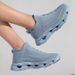 2025 New Plus Size Flyknit Couple Sports Shoe Covers, Socks, Women's Thick Soled One Foot Casual Shoes, Men's Shoes_vogvips.com
