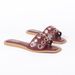 Women's Shoes Autumn New Style Flat Square Toe Metal Rivet Embellished Open Toe Backless Flat Sandals For Women_vogvips.com