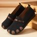 Women's 2026 New Style Single Dropshipping Versatile Casual For Women Wide Fat Feet Slip-On Mom Shoes_vogvips.com