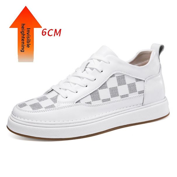 Invisible Inner Heightening Men's Shoes Casual Shoes Thick-soled Heightening Shoes Sports Little White Shoes Casual Board Shoes_vogvips.com