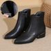 Hui Liya Women's Short 2025 Autumn Winter New Korean Pointed Toe Low Chunky Heel Side Zipper Fashion Boots For Women_vogvips.com