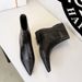 6533 Retro Women's With Medium Chunky Heel, Back Zipper, Slim-fit, Versatile, Makes Feet Look Smaller, Ankle Boots,_vogvips.com