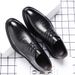 ct Suitable For All Seasons Black Men's Casual Leather Korean Trendy Summer Versatile British Style Height Increasing Business Formal Groom Wedding_vogvips.com