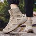 Men's High Top Platform Martin Boots Autumn Winter Outdoor Workwear Casual Short Boots plus Size Hiking Tactical Shoes_vogvips.com