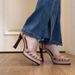 Sheepskin Version~European American Retro Fashion Woven Hollow Fish Mouth Strap Sandals For Women With Waterproof_vogvips.com