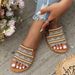 2024 Summer New Flat For Women Ethnic Style Casual Flat Slippers For Women Outdoor Flat_vogvips.com