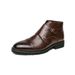 Voyage 2025 Autumn Winter New Three-Joint Casual Men's High-Top Business Gentleman Leather Shoes_vogvips.com
