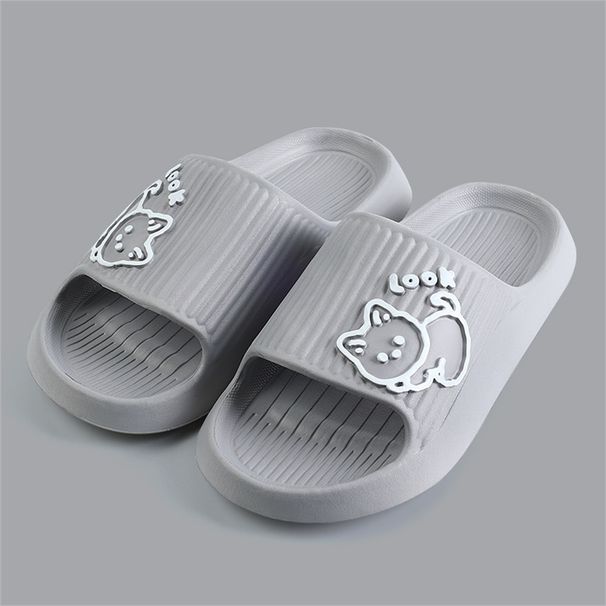 Summers Women Men Thick Sole Cartoon Beach Slides Bathroom Anti Slip Soft Home Sandals Ultra Light Shoes Couples_vogvips.com
