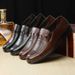 Men's Shoes Spring new men's business formal leather shoes large size work office men's round toe leather shoes stall shoes_vogvips.com