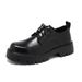 Leather New Large Size Men's Boots 45 British Style Versatile College Black Single Shoes 2135-R_vogvips.com